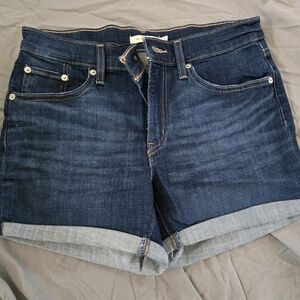 Levi's Dark Blue Jean Shorts